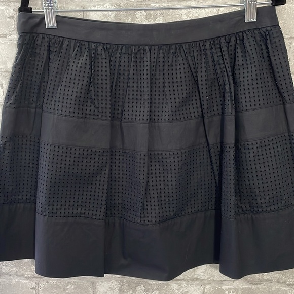 Robert Rodriguez Black Perforated Mini Skirt - Picture 3 of 5
